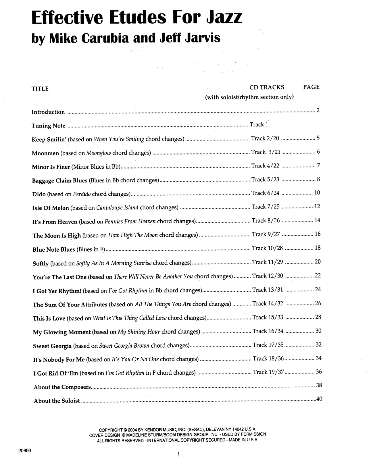 Effective Etudes For Jazz - Vol. 1, Tenor Sax/Soprano Sax - Image 2
