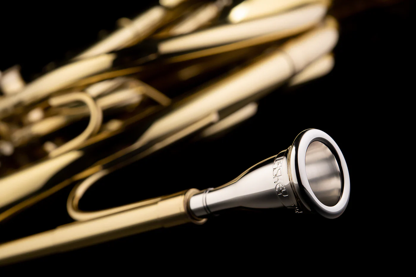 Laskey G Series Silver Plated Horn Mouthpiece (European Shank) - Image 4