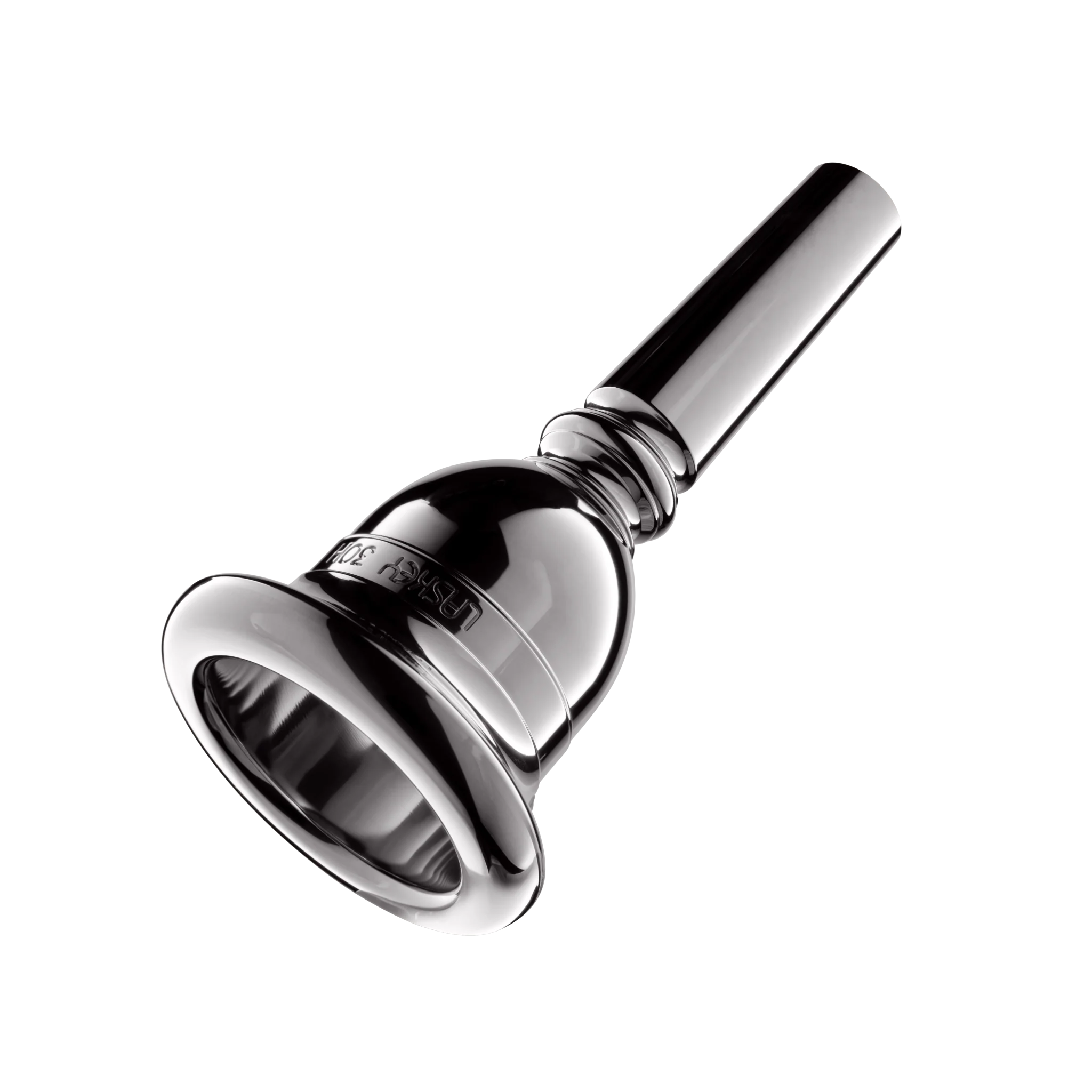Laskey Silver-Plated Tuba Mouthpiece (American Shank) - Image 2