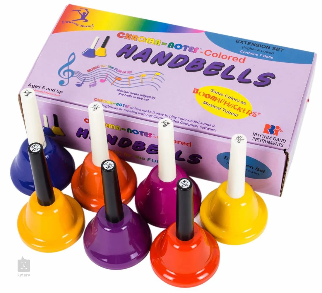 Chroma-Notes 7-Note Expanded Range Hand Bell Set (CNHB-EX)