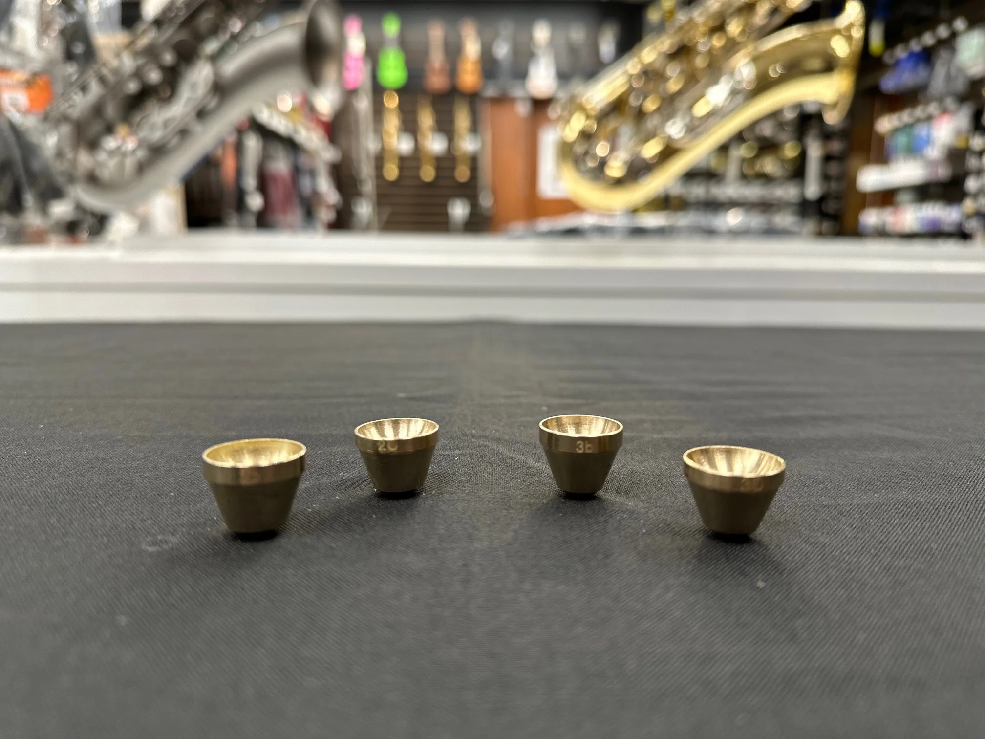 Pre-Owned Brushed Gold Interchangeable Mouthpiece Set (2B, 2C, 3B, 3C) - Image 3