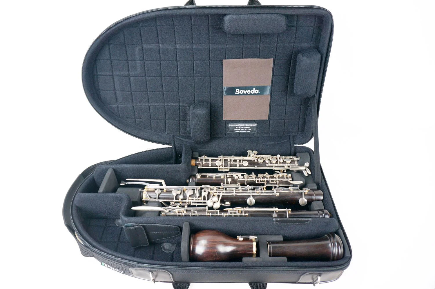 Marcus Bonna Double Case for Oboe and English Horn model MB Nylon -Black with MB Metal Silver Logo - Image 10