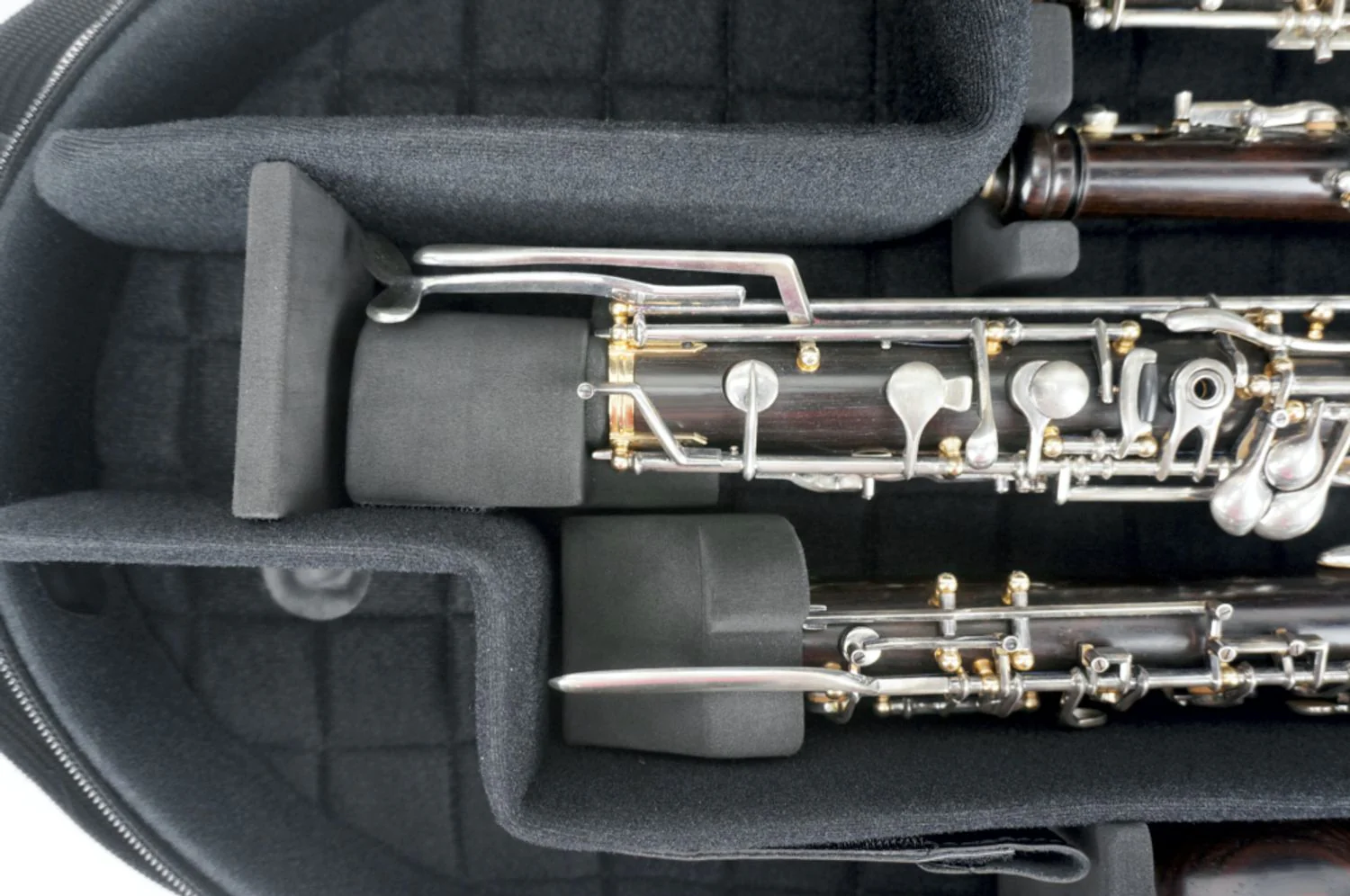 Marcus Bonna Double Case for Oboe and English Horn model MB Nylon -Black with MB Metal Silver Logo - Image 5