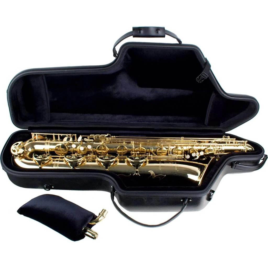 Protec Baritone Saxophone Case With Wheels, Zip, Bb & A (Black) - Image 2
