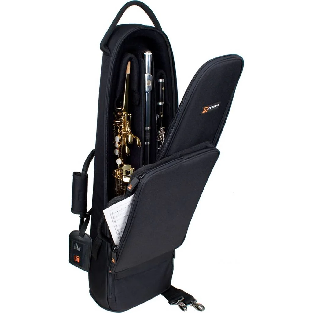 Protec Straight Soprano Sax/Clarinet/Flute Combination Bag – Gold Series