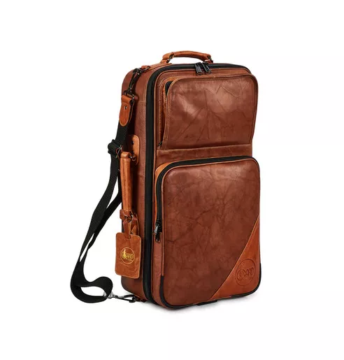 Gard Compact Triple Trumpet Case – Leather, Antique - Image 2