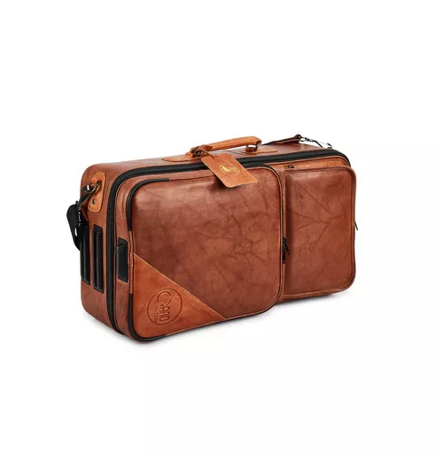 Gard Compact Triple Trumpet Case – Leather, Antique - Image 6