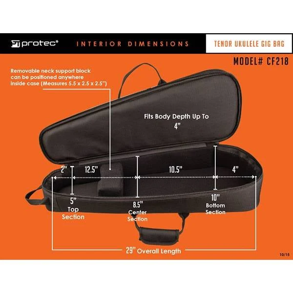 Protec Ukulele Gig Bag – Gold Series - Image 7