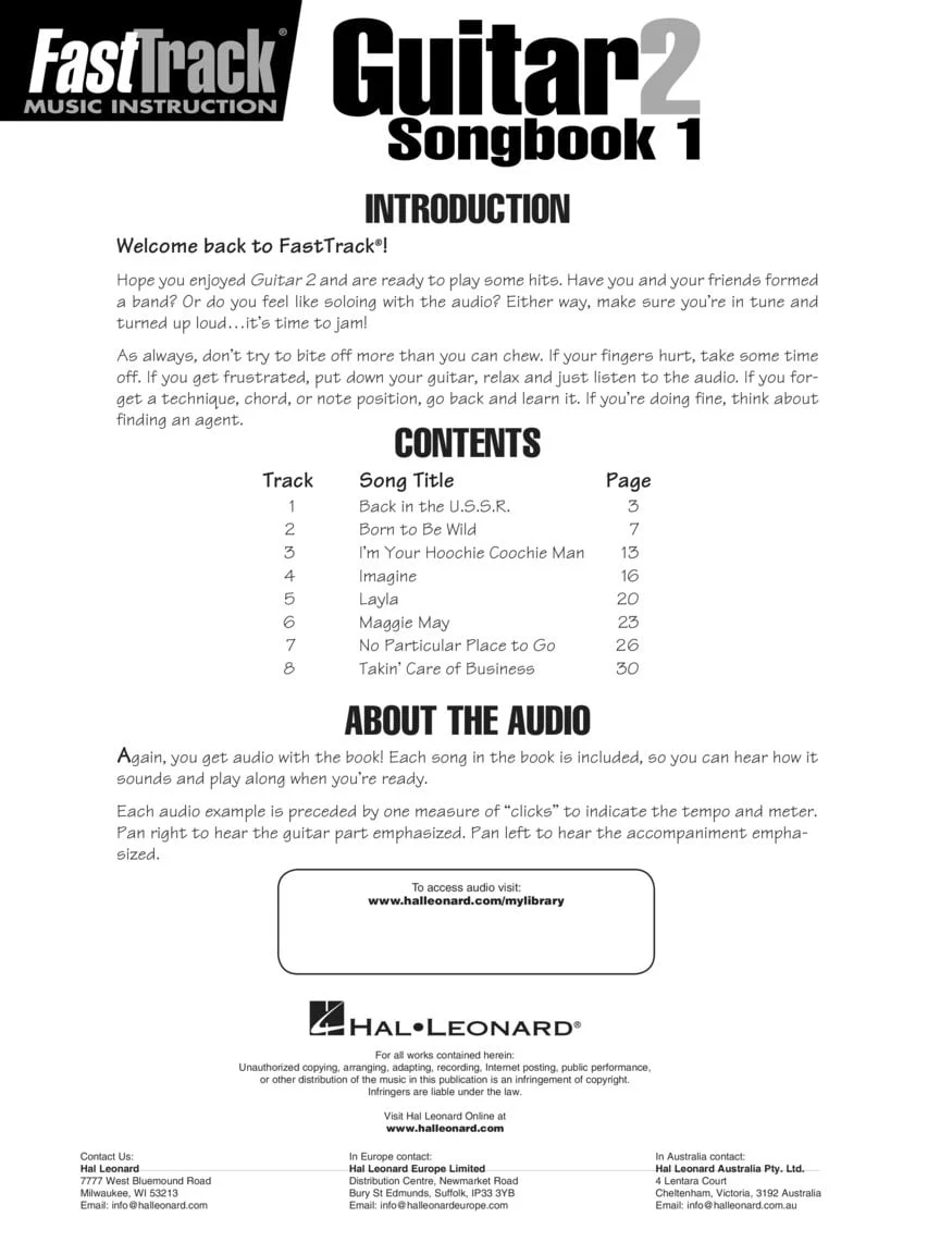 FastTrack Guitar Songbook 1 - Level 2 - Image 2