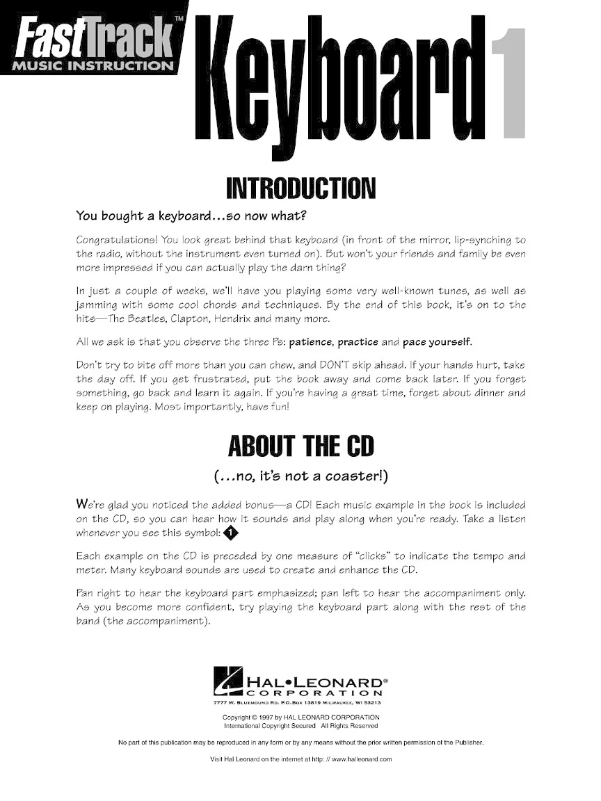 FastTrack Keyboard Method Book 1 - Image 2