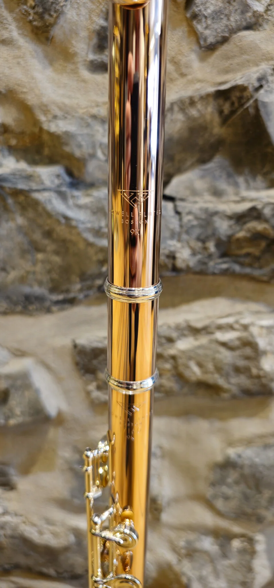 Powell Handmade Custom 9k Rose Gold Flute - Image 2