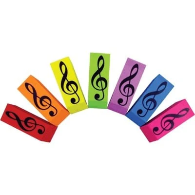 G-Clef Eraser - Various Colors