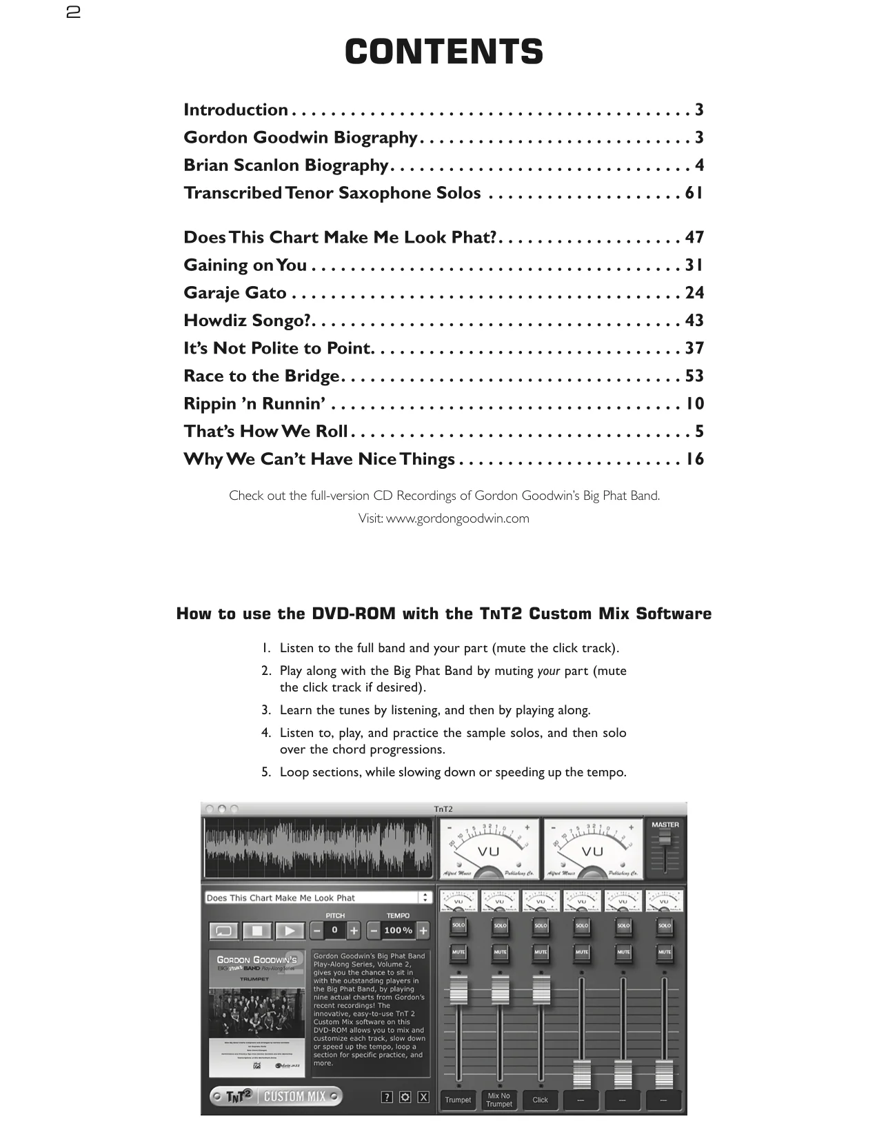 Gordon Goodwin's Big Phat Band Play-Along Series - Vol. 2, Sax ténor - Image 3