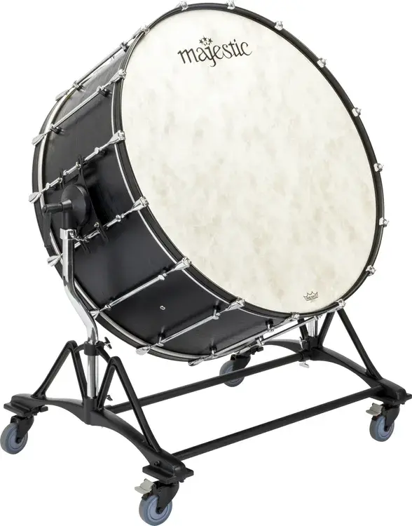 Majestic 32"x18" Concert Bass Drum With Adjustable Stand