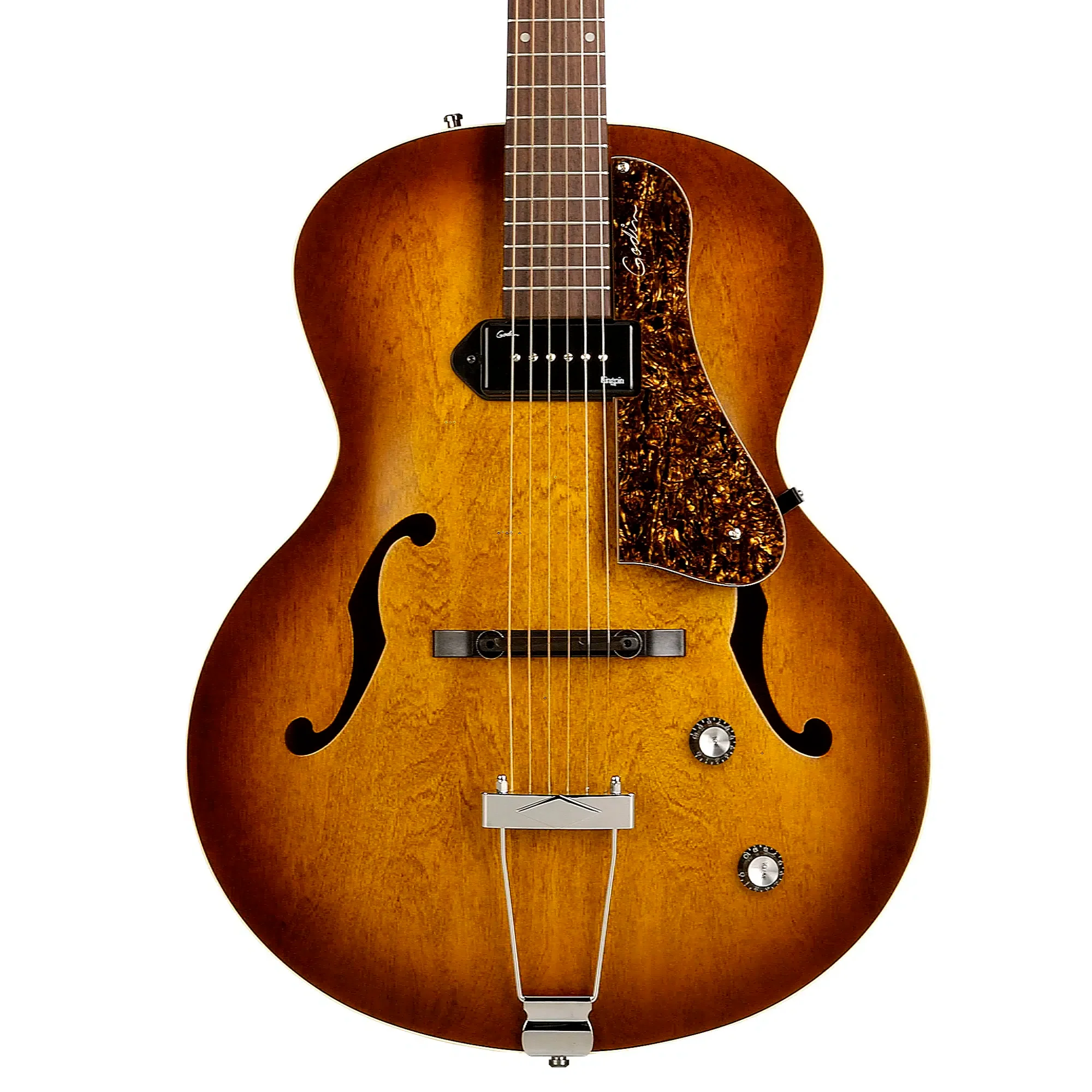 Godin 5th Avenue Kingpin P90 - Cognac Burst - Image 3