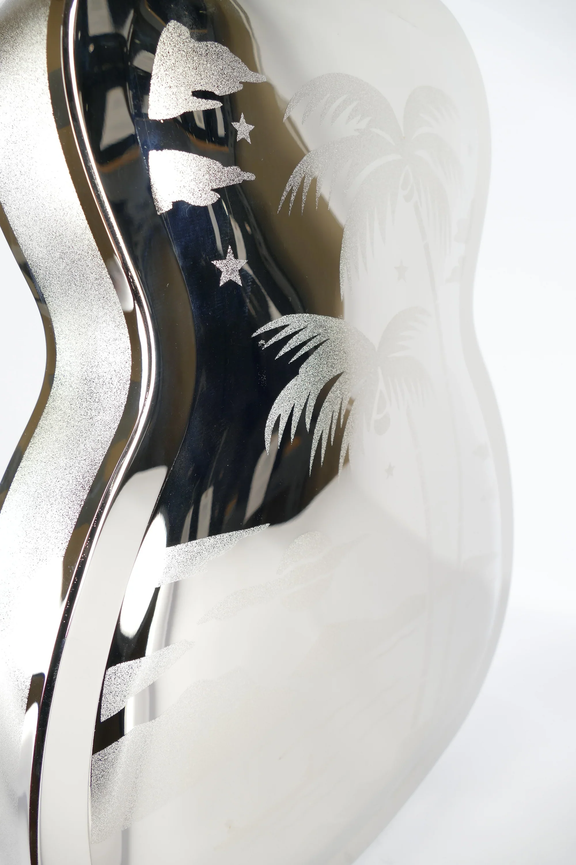 Republic Duolian Polished Nickel (Sandblasted) Reso-Phonic Guitar - Image 5
