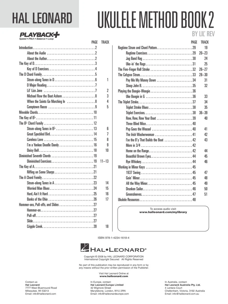 Hal Leonard Ukulele Method Book 2 - Image 2