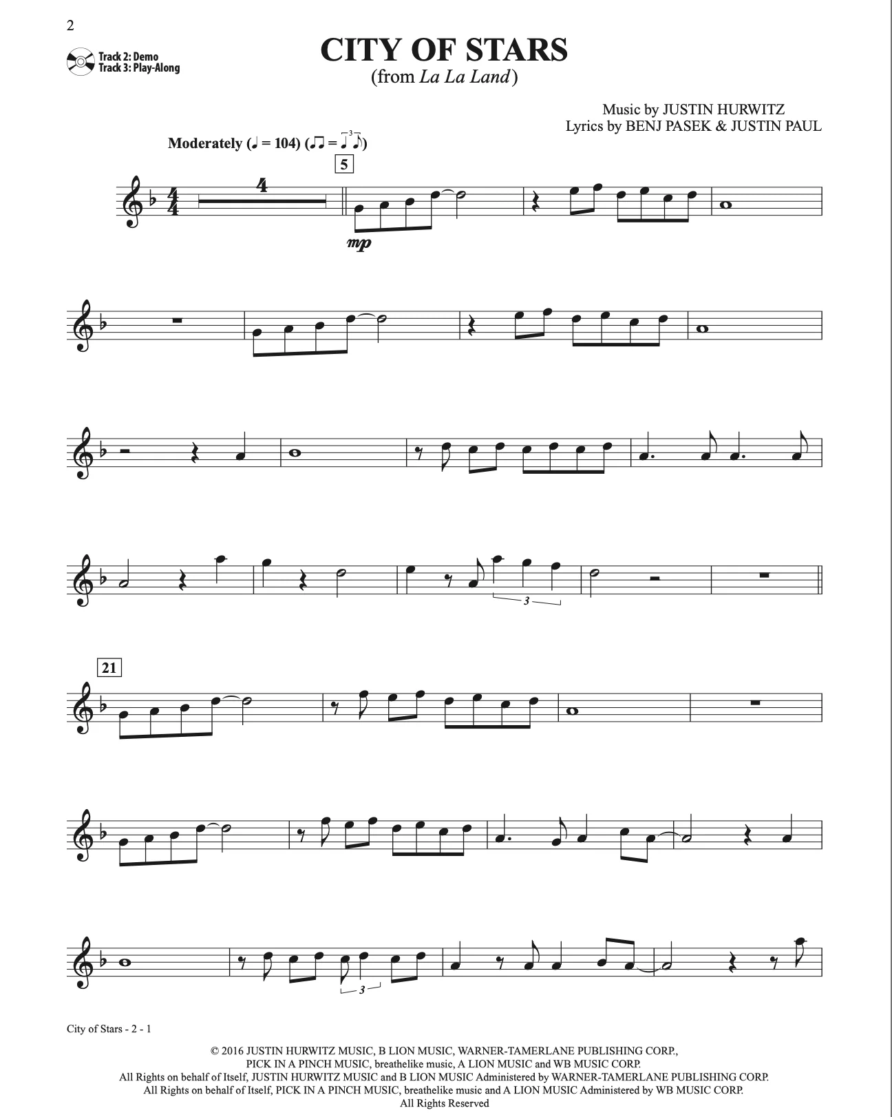 Hit Movie & TV Instrumental Solos, Clarinette - Image 3