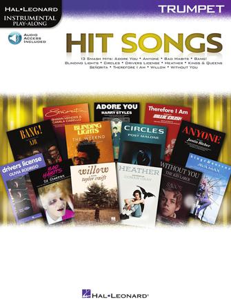 Hit Songs Trumpet Play-Along Instrumental Play-Along Softcover Audio Online