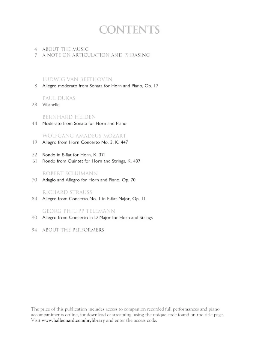 Horn Collection, The (Intermediate to Advanced Level) - Image 3