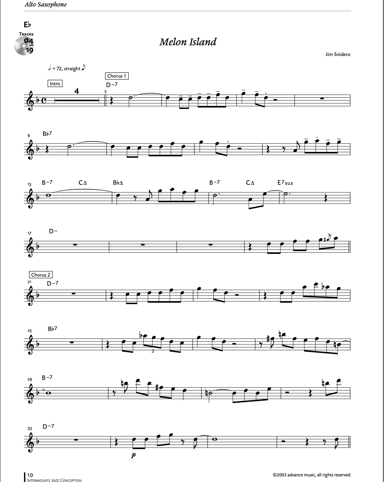 Intermediate Jazz Conception, Sax alto / Sax baryton - Image 3