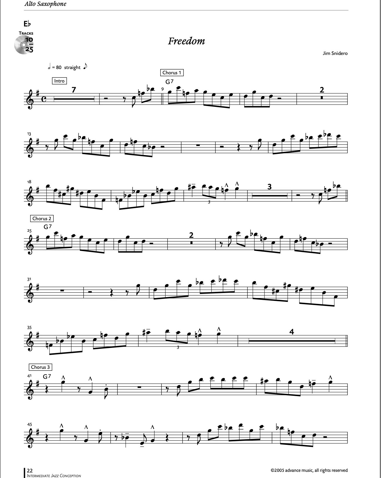 Intermediate Jazz Conception, Sax alto / Sax baryton - Image 9