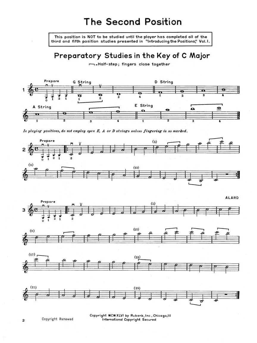 Introducing the Positions for Violin, Vol. 2 (2nd, 4th, 6th & 7th) - Image 3