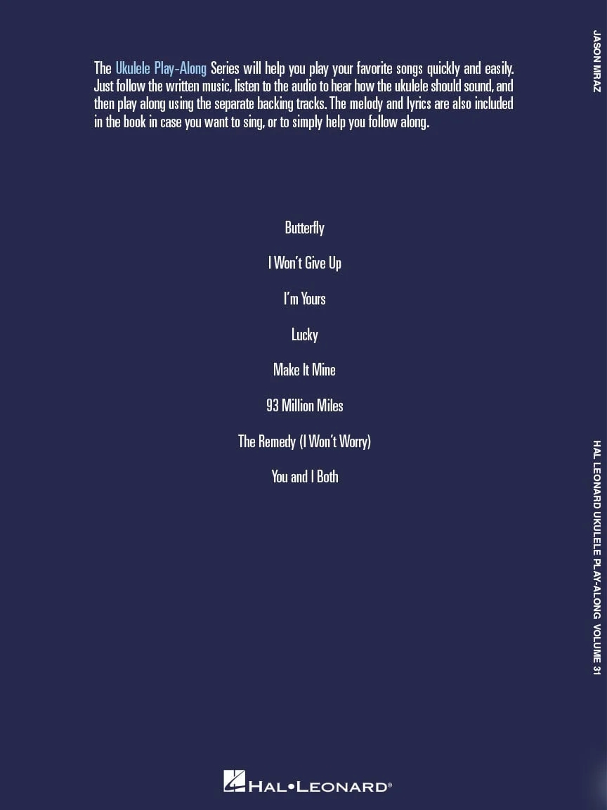 Jason Mraz, Ukulele Play-Along Vol. 31 - Image 6