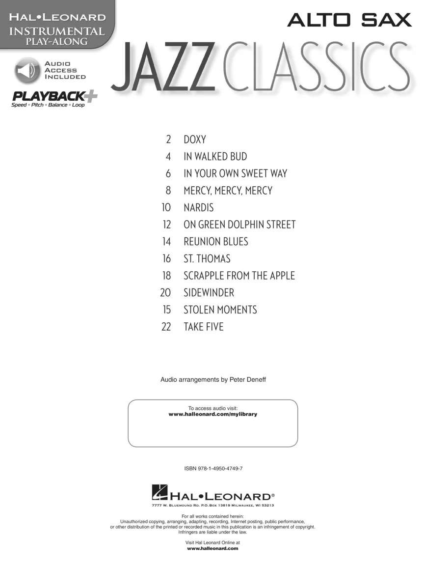 Jazz Classics, Alto Sax - Image 2