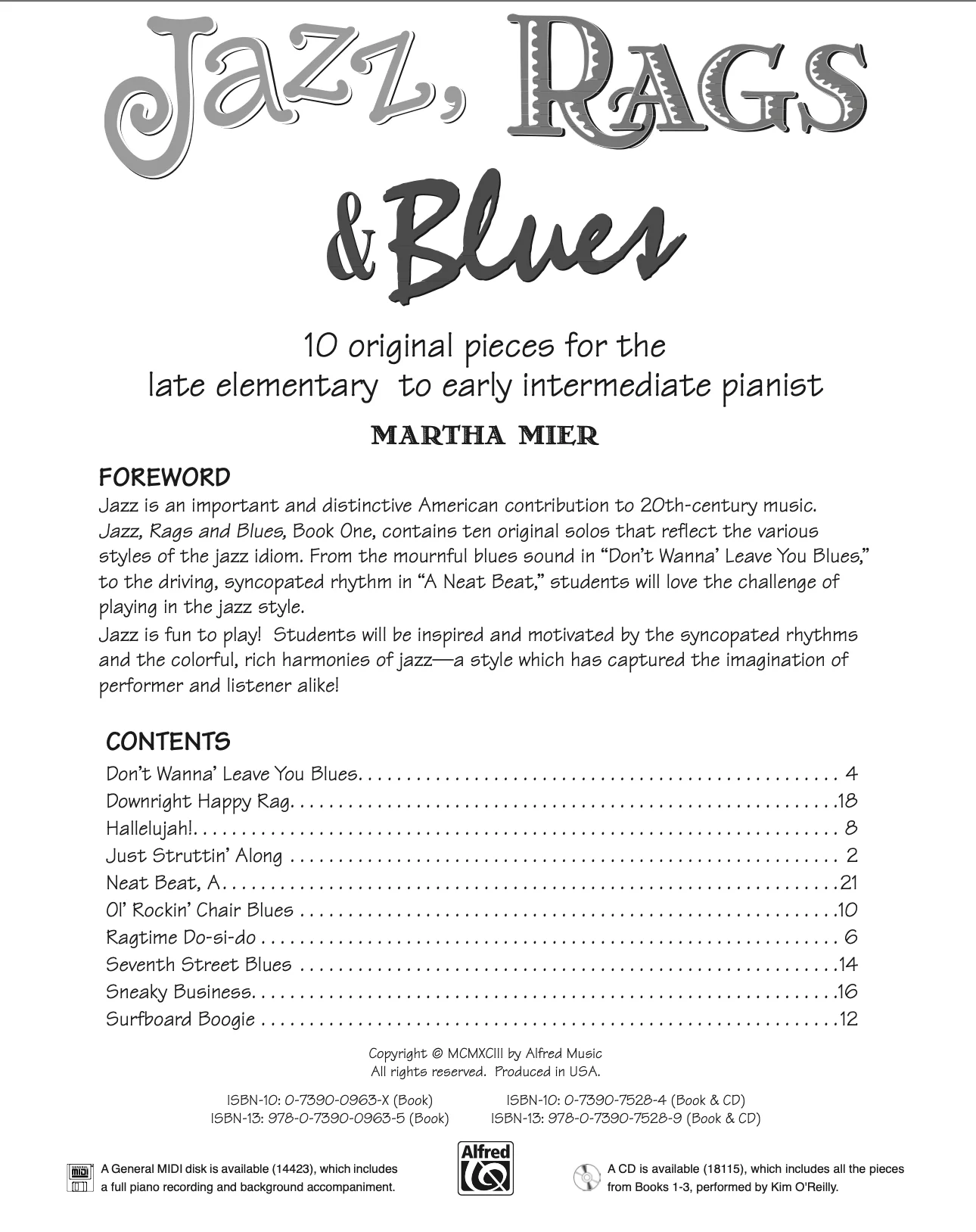 Jazz, Rags & Blues, Book 1 (Piano) - Image 2