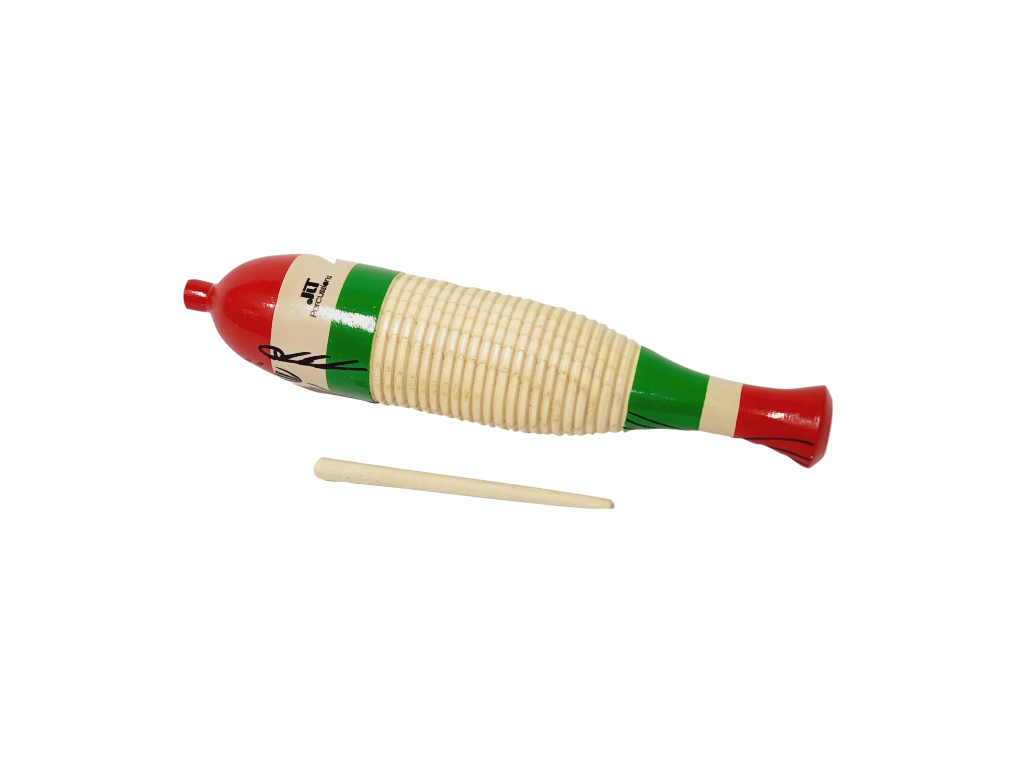 Guiro JLT Percussion Forme Poisson Bois