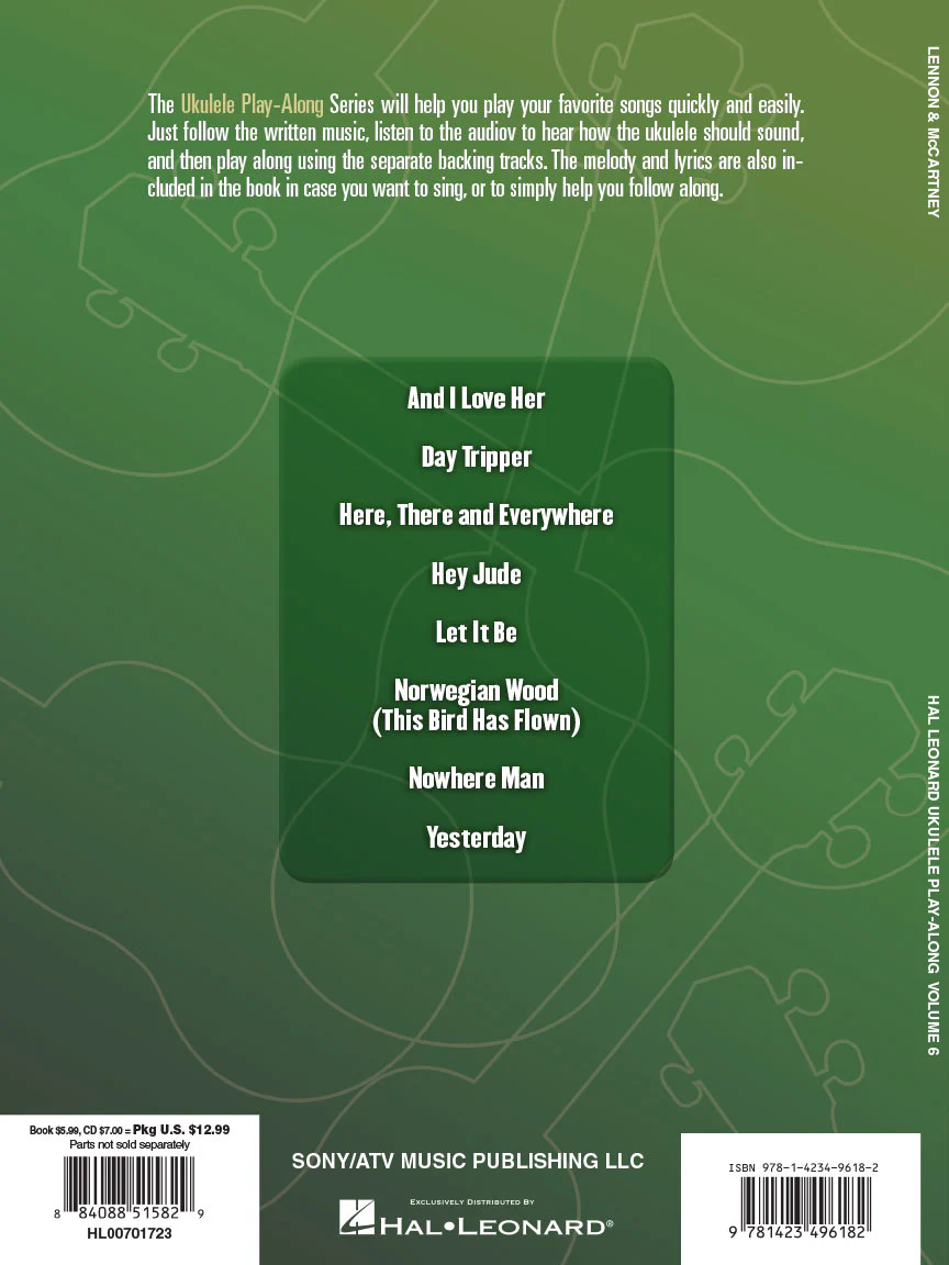 Lennon & McCartney, Ukulele Play-Along Vol. 6 - Image 6