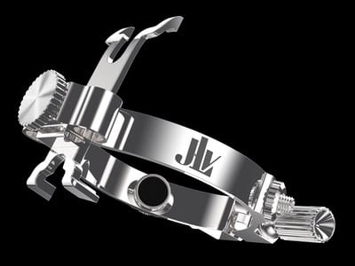 JLV Ligature for Metal Baritone Saxophone Mouthpiece - Platinum Plated - Image 3