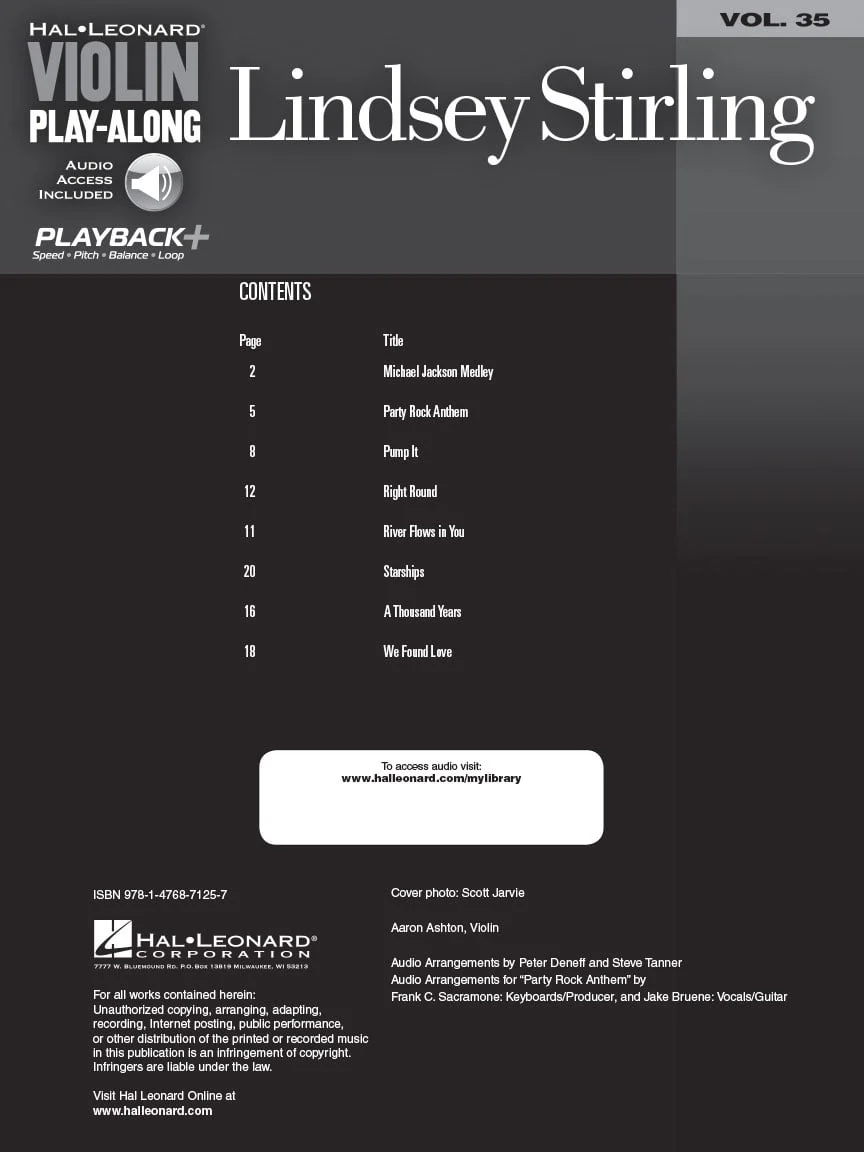 Lindsey Stirling, Violin Play-Along Vol. 35 - Image 2