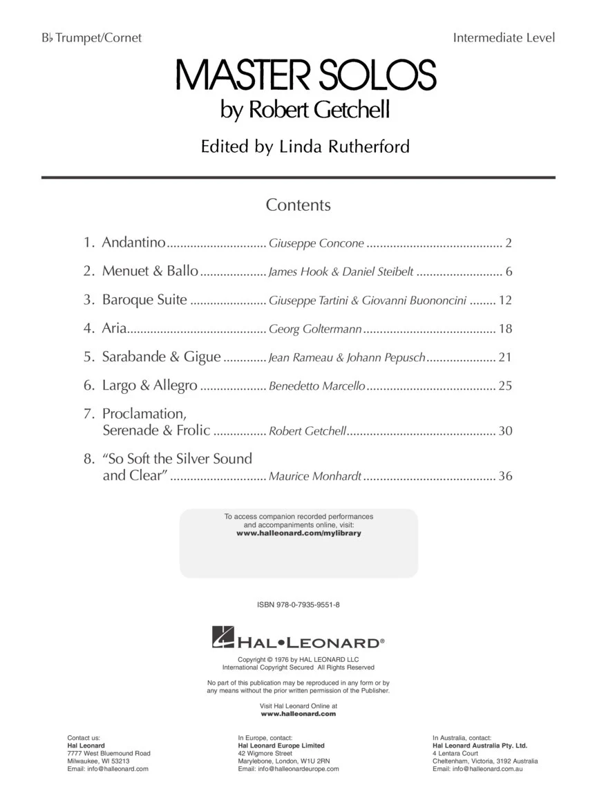 Master Solos Intermediate Level, Trumpet - Image 2