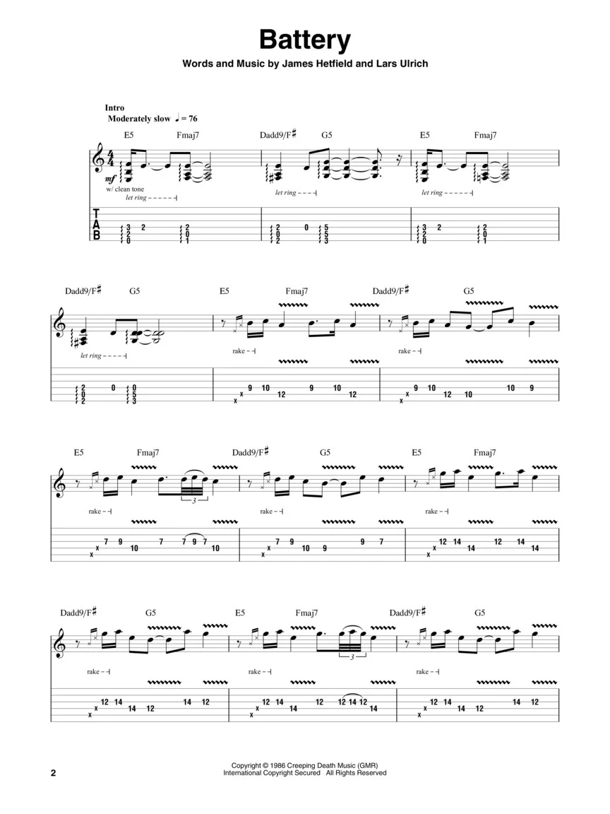 Metallica: 1983-1988, Guitar Play-Along Vol. 195 - Image 3