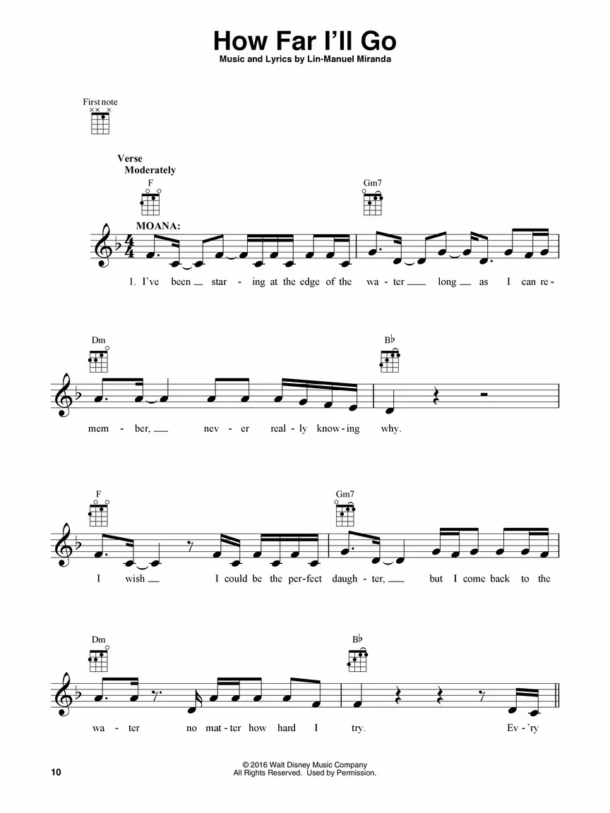 Moana (Music from the Motion Picture Soundtrack) - Ukulele - Image 3