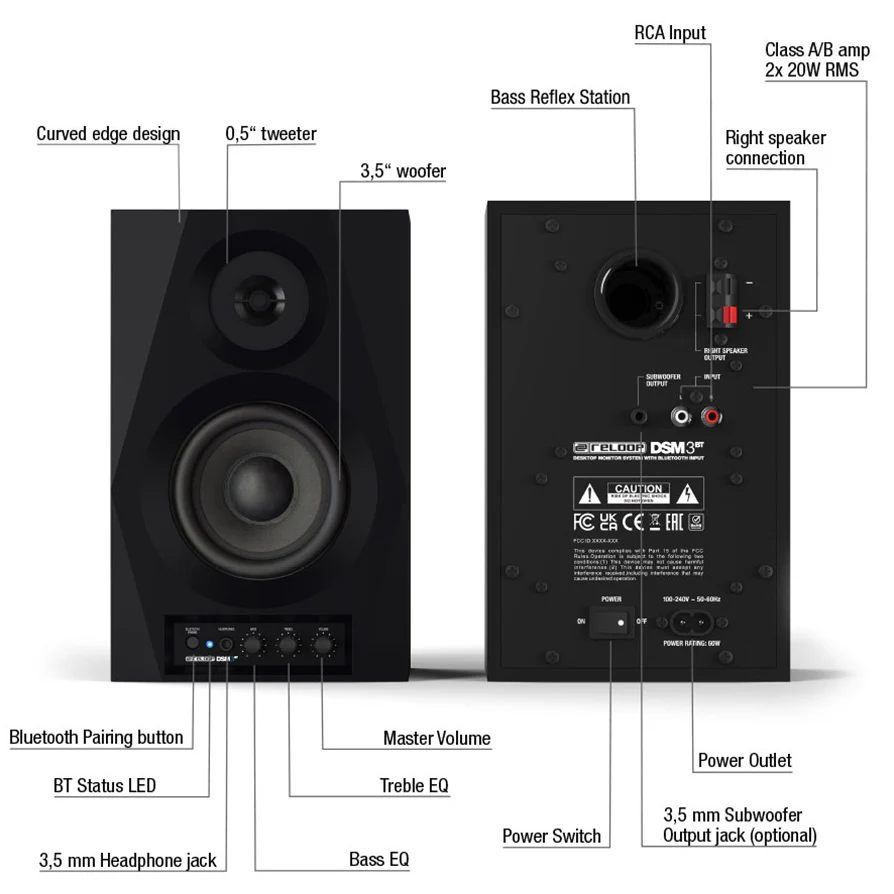 Reloop Bluetooth Monitors DSM-3 BT (2) - Image 4