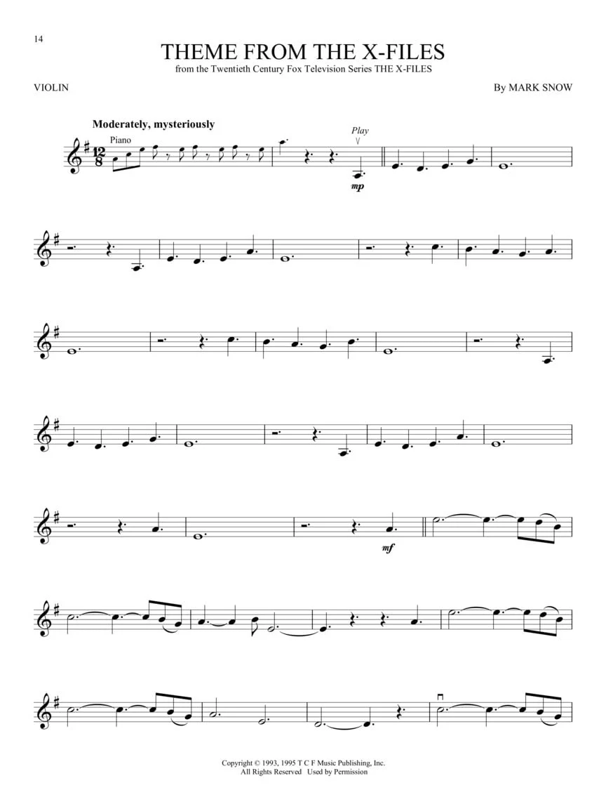 Movie and TV Music, Violin - Image 4
