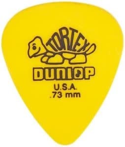 Plectre Dunlop Tortex Standard Jaune (Paquet de 12) 0.73mm - Image 2