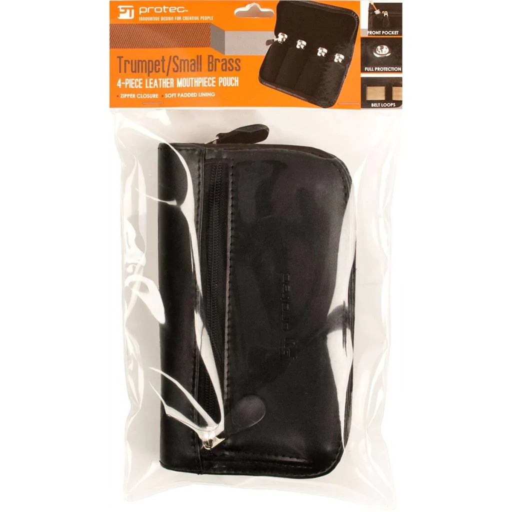 Protec Trumpet / Small Brass Mouthpiece Leather Pouch (4 Piece) - Image 4