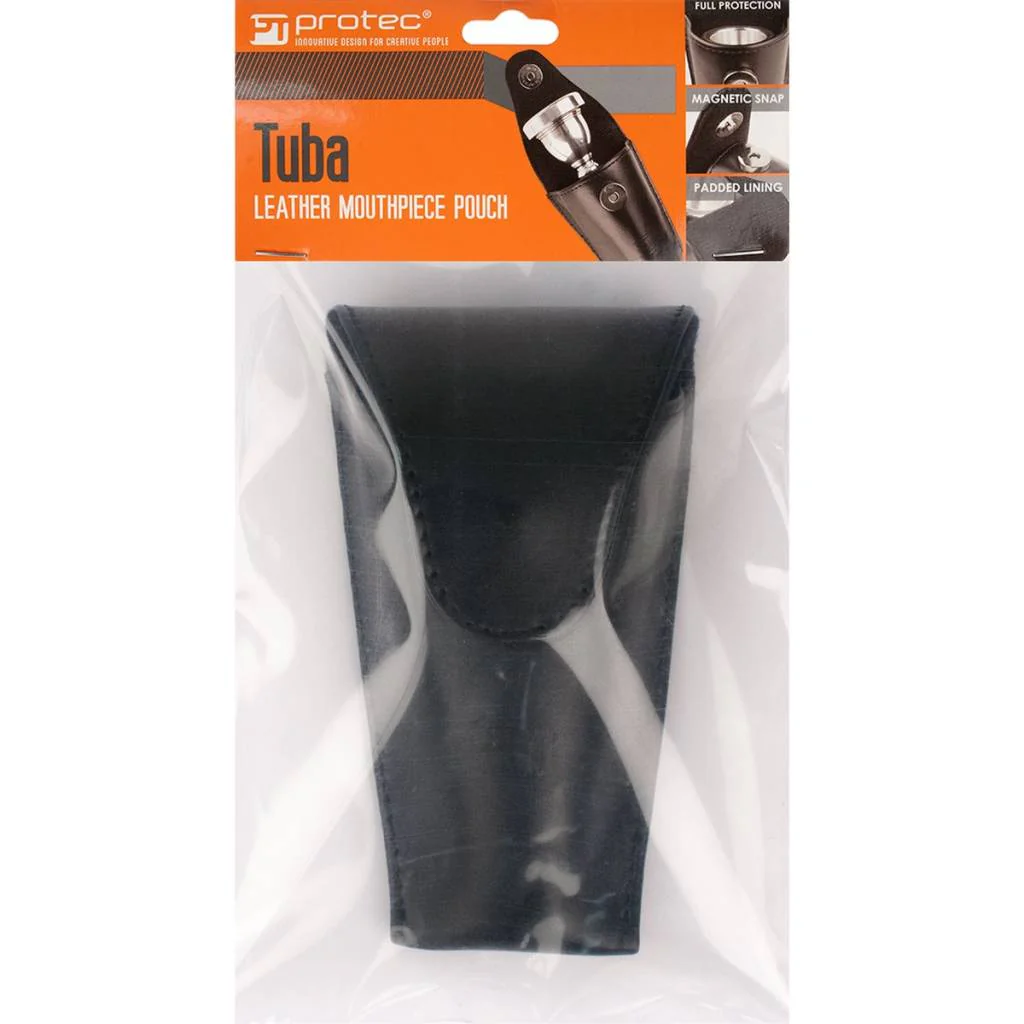 Protec Leather Tuba Mouthpiece Pouch - Image 3
