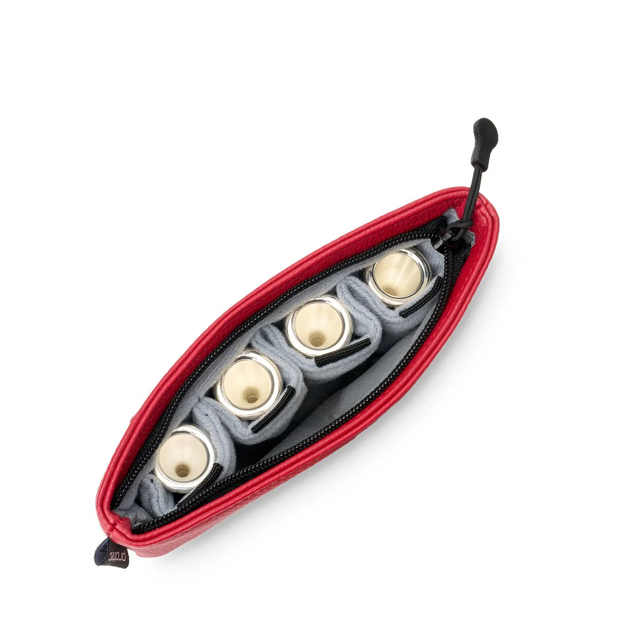Protec French Horn Slim Mouthpiece Pouch - Leatherette With Zipper Closure, 4-Piece - Image 6