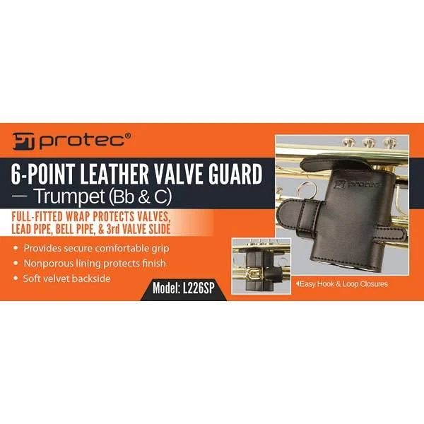 Protec Trumpet 6-Point Leather Valve Guard - Image 5