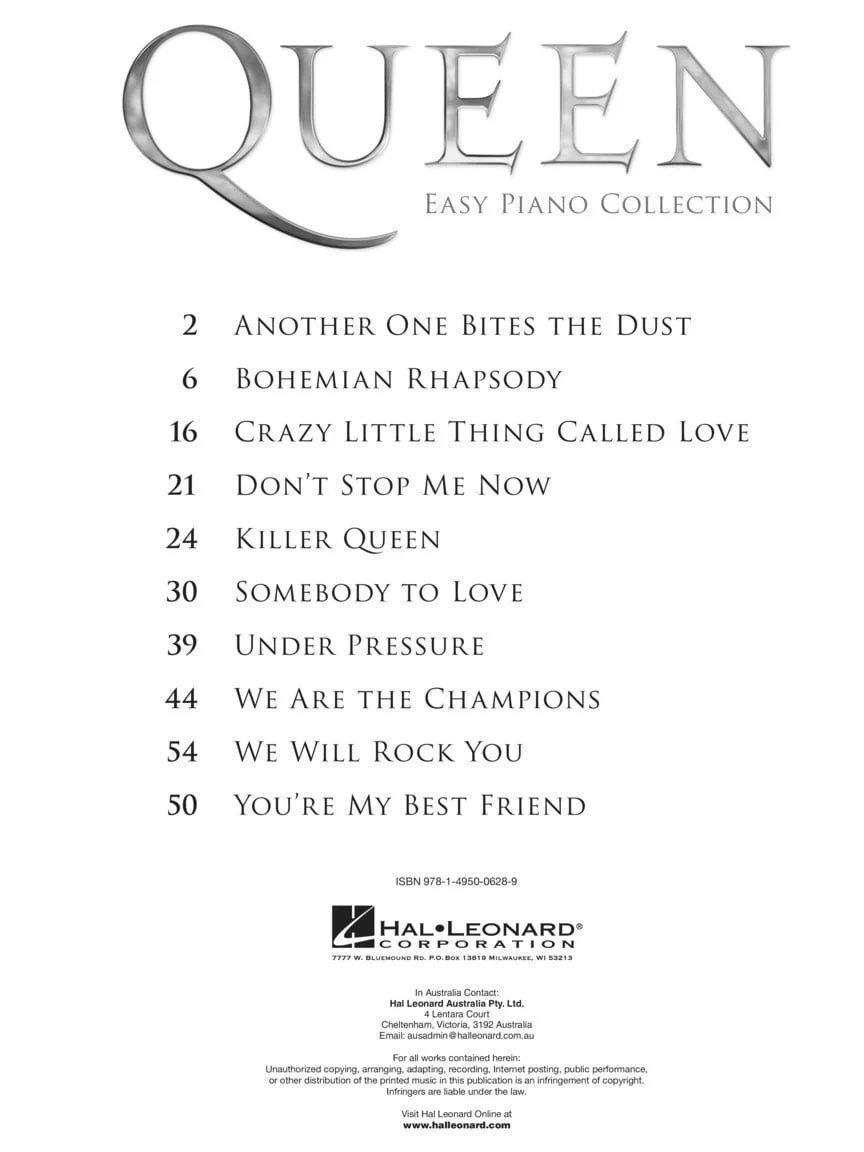 Queen  Easy Piano Collection - Image 2