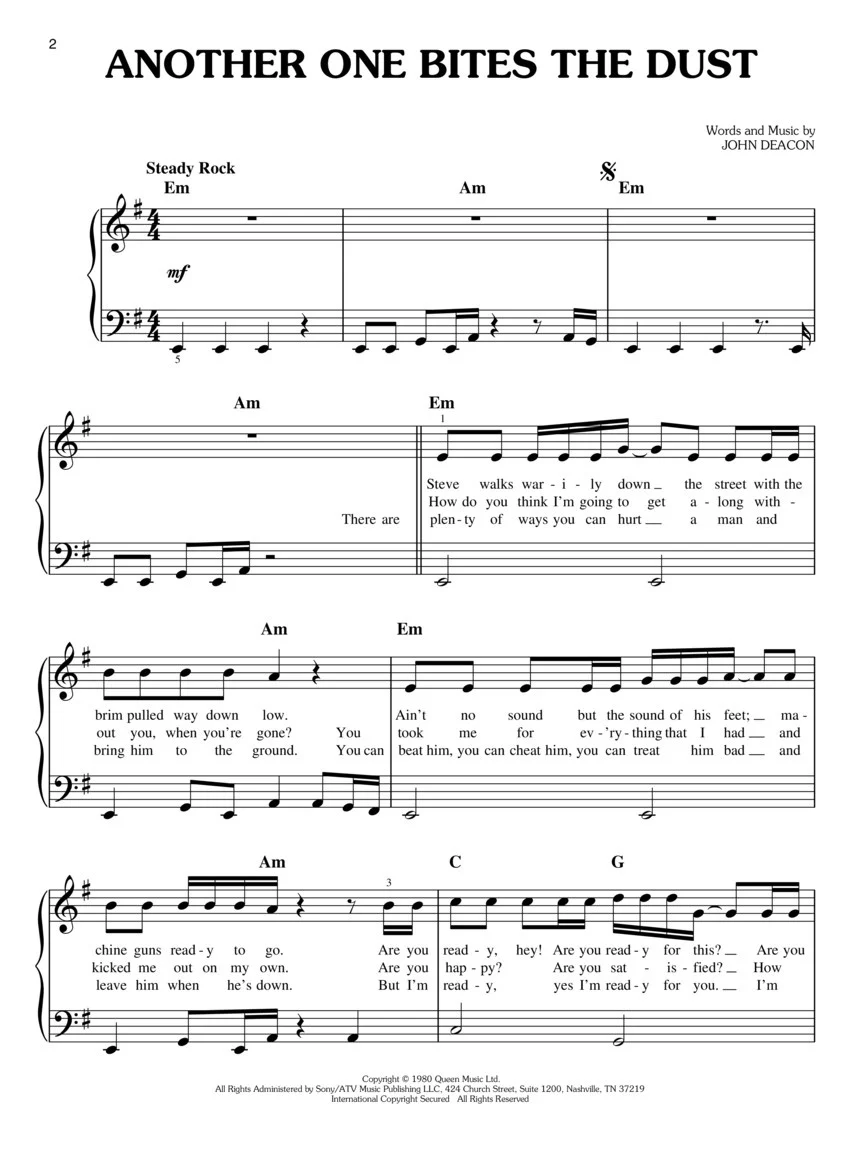 Queen  Easy Piano Collection - Image 3