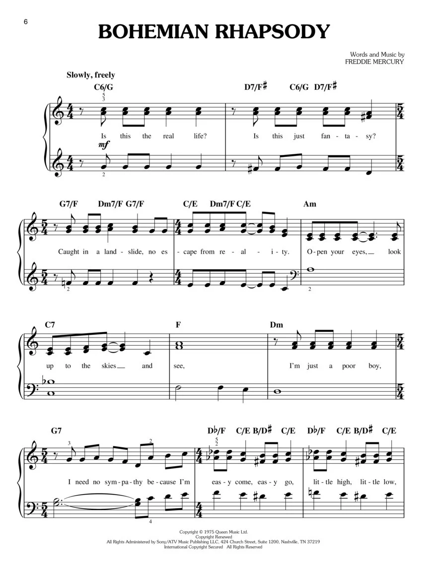 Queen  Easy Piano Collection - Image 4