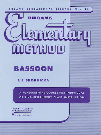 Rubank Elementary Method, Bassoon