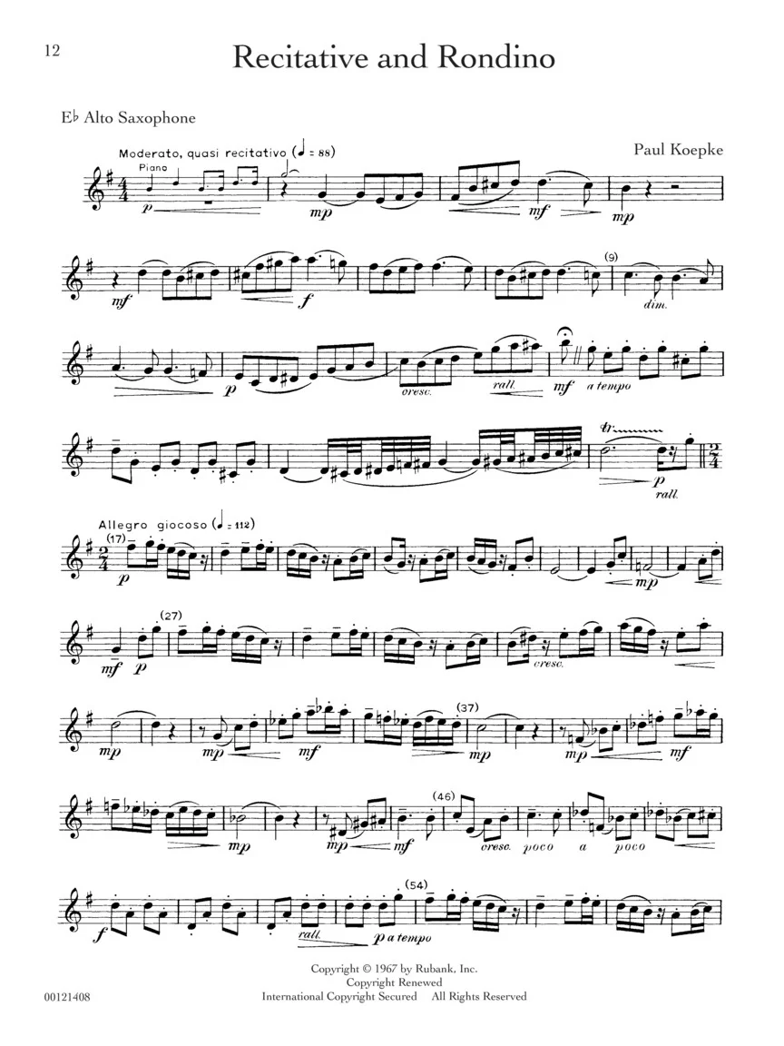 Rubank Treasures for Alto Saxophone - Image 3