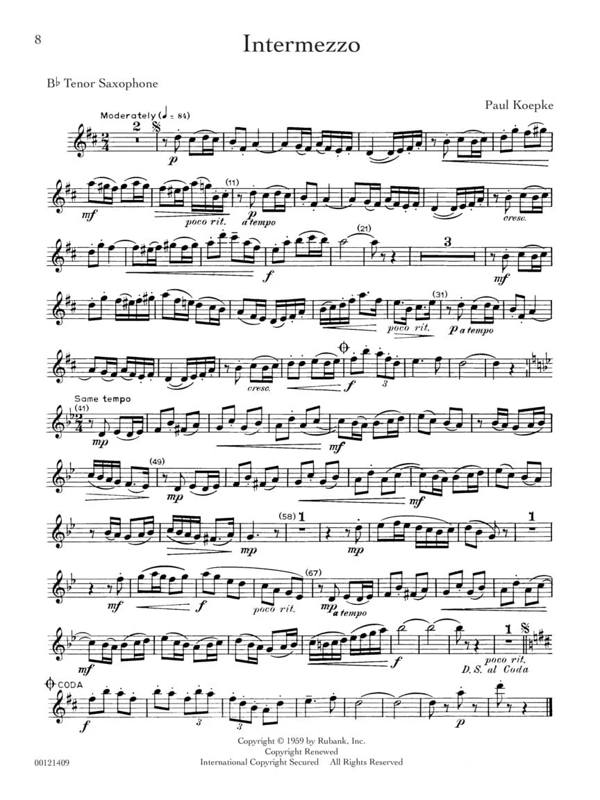 Rubank Treasures pour Saxophone Ténor - Image 3